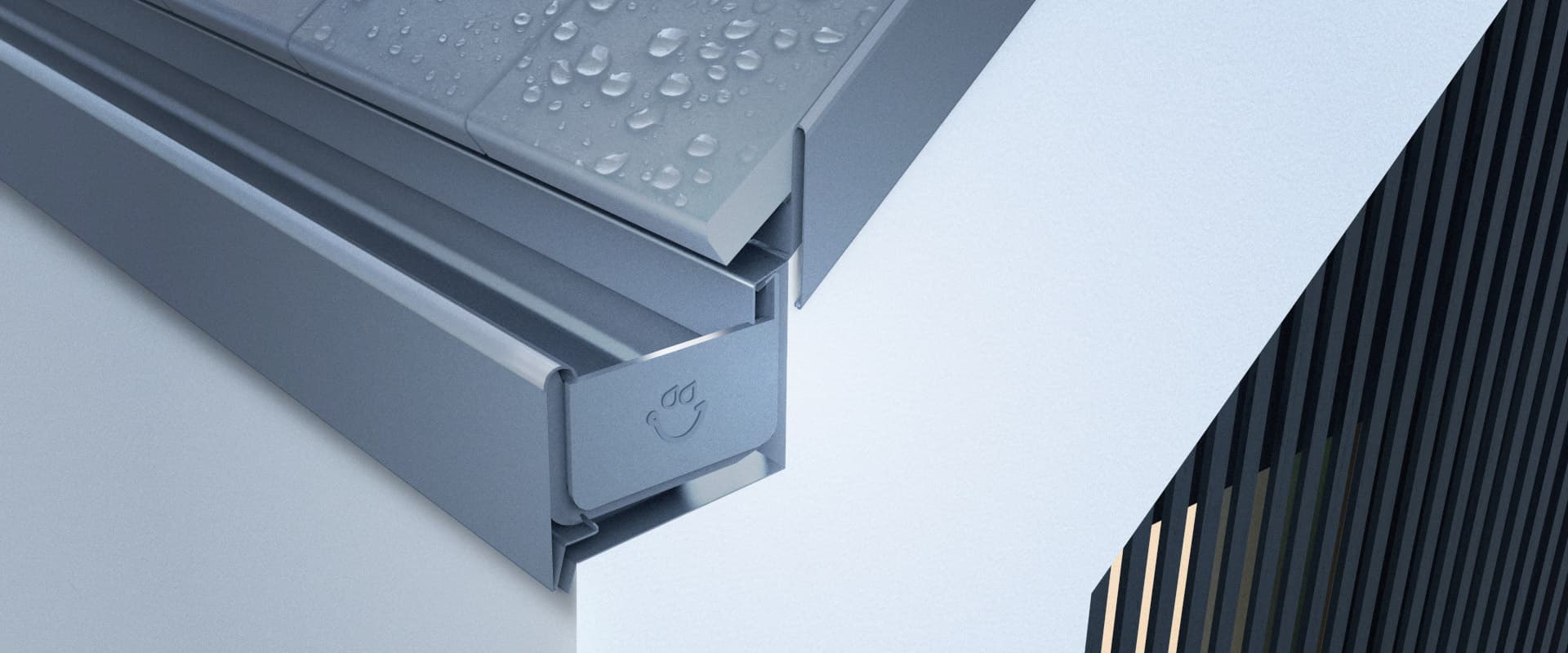 CleanFlowHub Gutter Guard Cross-Section